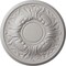 Ekena Millwork Wakefield Ceiling Medallion (Fits Canopies up to 3 5/8"), 11 3/4"OD x 1 1/4"P, Ultra Pure White CM11WAUWF - alternate 1
